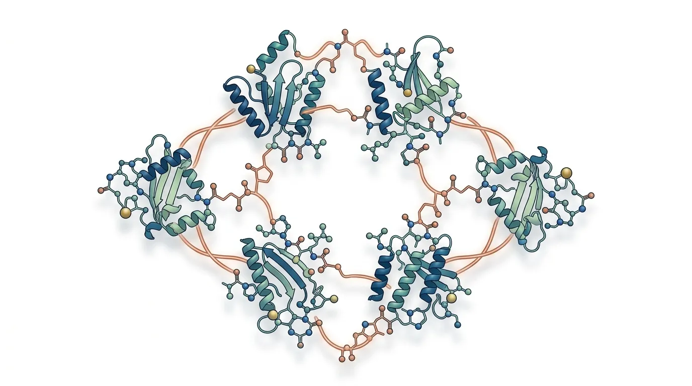 KLOW peptide protocol four-component molecular blend illustration